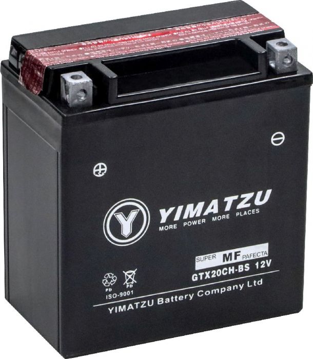 Battery - GTX20CH-BS Yimatzu, AGM, Maintenance Free