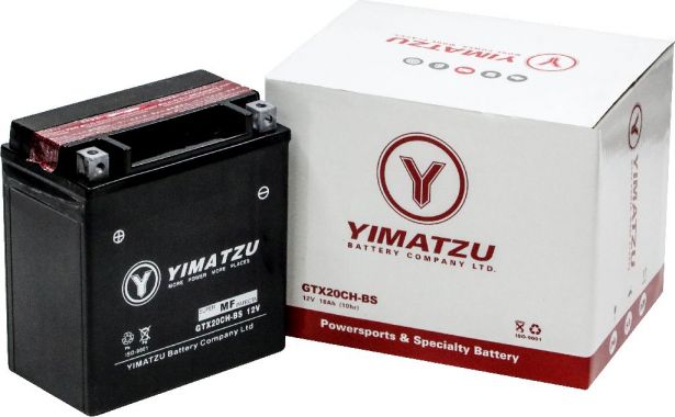 Battery - GTX20CH-BS Yimatzu, AGM, Maintenance Free