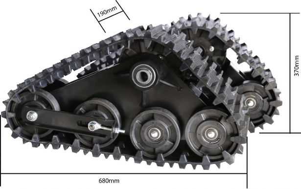 Medium ATV Tracks and Ski Set - Universal ATV/UTV, 2pcs Tracks