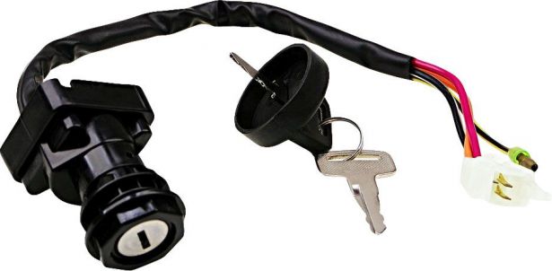 Ignition Key Switch - Suzuki LTZ50, LT80, LT-4WD,  LTF250, LT250F , LTF300F, LTF4