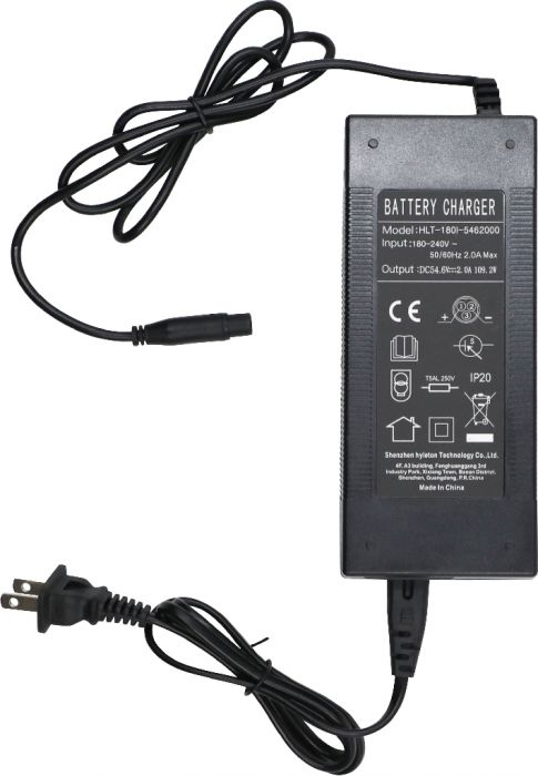 Charger - 48V, 2A, Lithium Ion, UL/CUL, SHOK Scooters Graviton