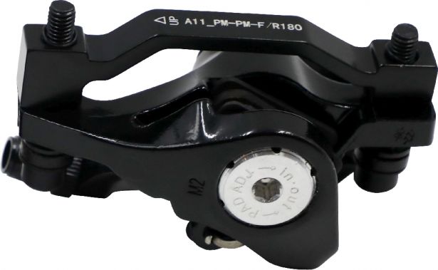 Brake Caliper - Front Caliper & Pads, SHOK Motors Fusion, Atomik, Pulsar, Excursion