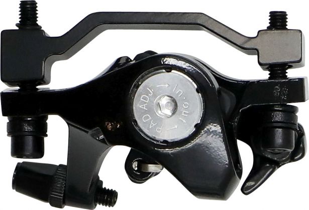 Brake Caliper - Front Caliper & Pads, SHOK Motors Fusion, Atomik, Pulsar, Excursion