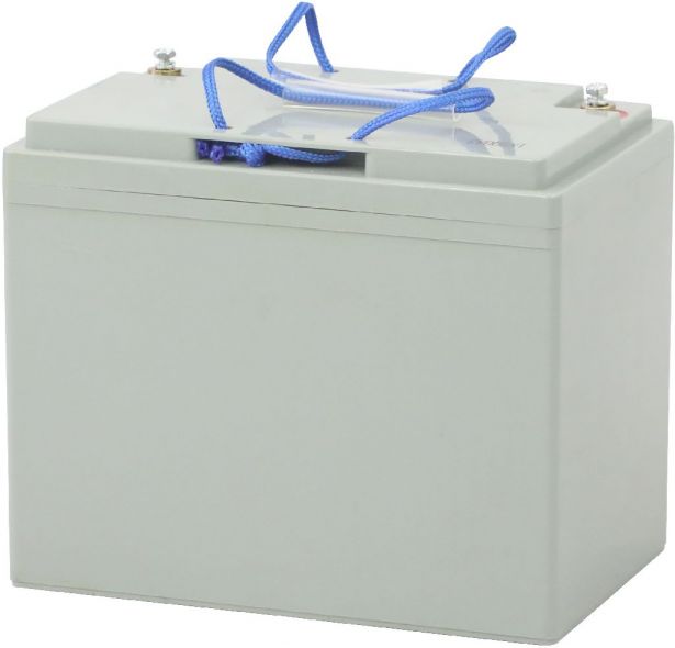 Battery - EV12750 / 6-DCM-75 / 6-DZM-75 / 6-FM-75, Group 24, AGM, 12V 81Ah, Yimatzu, Threaded Terminals