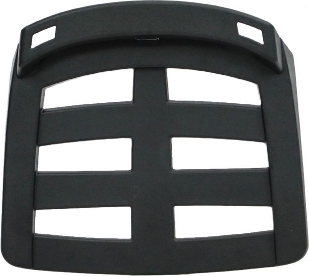 Tail Storage Box - 40L Black Rounded Motorcycle & Scooter Trunk, PHX Gen2, Quick Release, Backrest