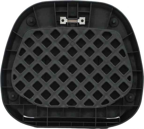 Tail Storage Box - 45L Black Motorcycle & Scooter Trunk, PHX Gen2, Quick Release, Dual Backrest, Corner Reflectors