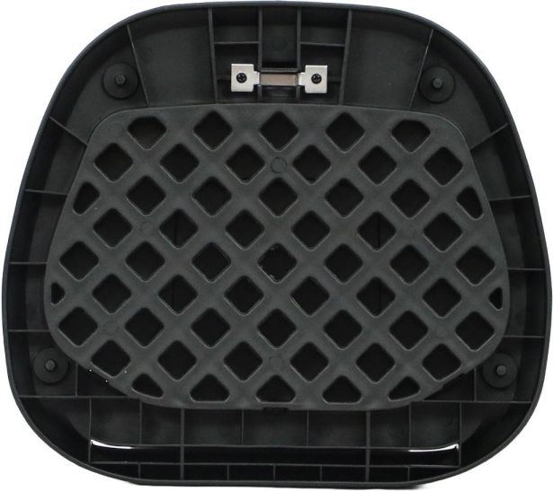 Tail Storage Box - 45L Carbon Motorcycle & Scooter Trunk, PHX Gen2, Quick Release, Dual Backrest, Corner Reflectors