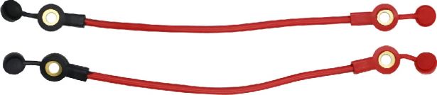 Battery Cable - Battery Wire, Braided, 20cm Length, 3/8 Inch Lugs (Positive and Negative)
