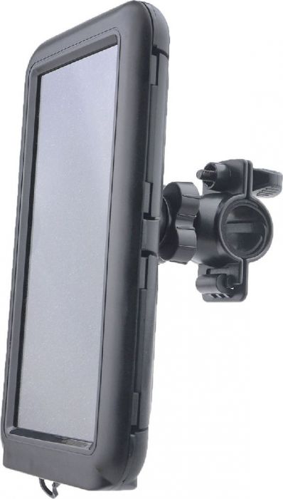 Touchscreen Cell Phone Mount - Mobile Phone Holder, Universal Fit, Up to 6.5 Inch Devices, Black, Waterproof