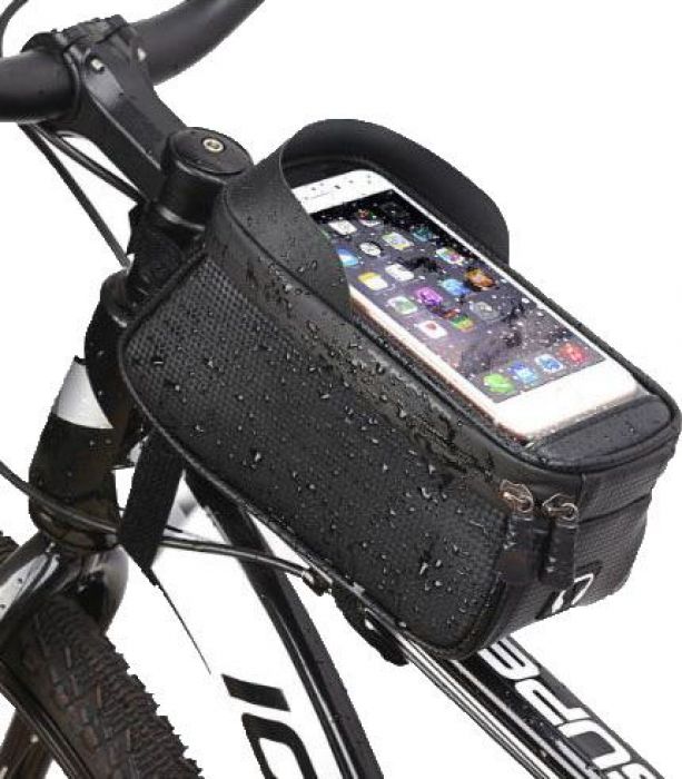 Top Tube Bag Ebike / Bicycle Front Frame Bag & Waterproof Touchscreen