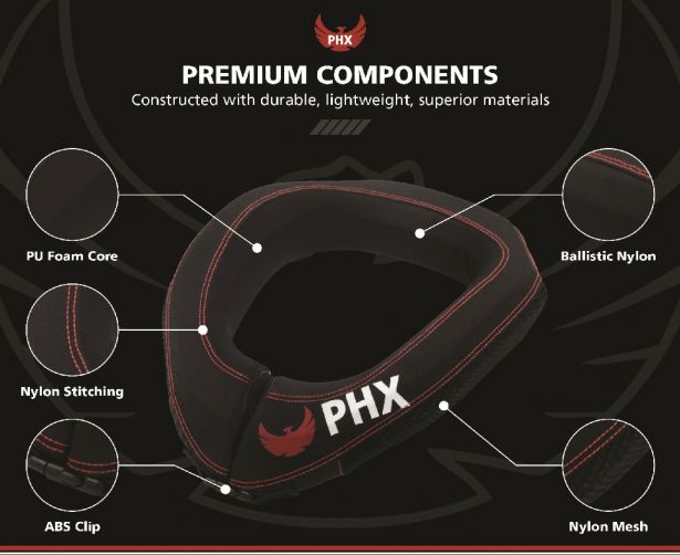 PHX Helios - Surge Neck Brace, Youth, Black