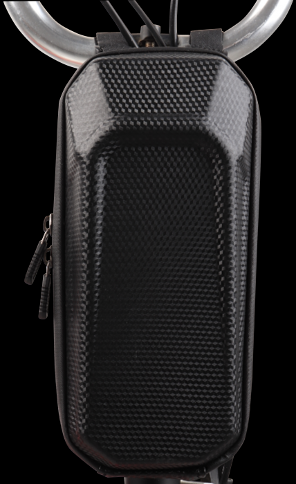 Front Tube Bag - Ebike / KickScooter Front Frame Bag, Universal Mount, Black & Carbon(BKY008-1)