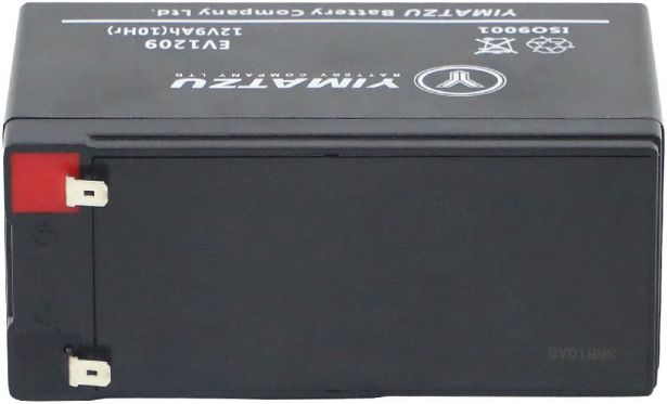 Battery - EV1209, 12V 9.0AH, Yimatzu, T2 Terminals