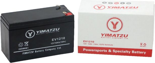 Battery - EV1210, 12V 11AH, Yimatzu, T2 Terminals