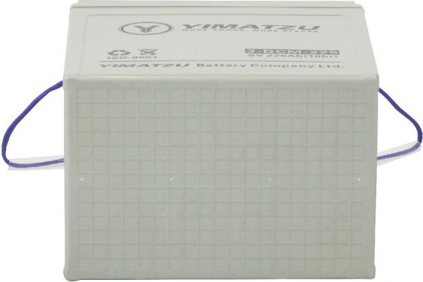 Battery - EV6225 / 3-DCM-225 / 3-EVF-225 / 3-FM-225, Group GC2, AGM, 6V 238Ah, Yimatzu, Threaded Terminals