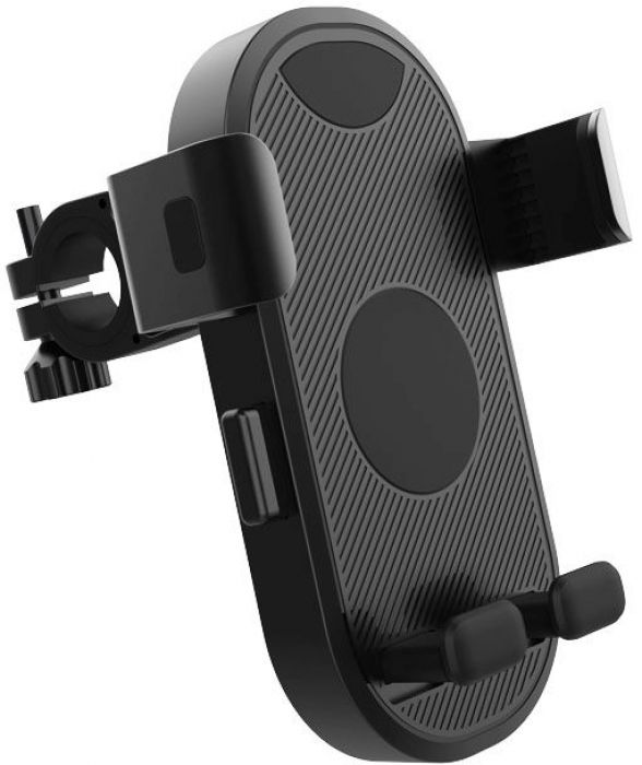 Cell Phone Mount - Side & Bottom Support Profile, 4.5-7.2 Inch Phones, 20-30mm Handlebar Mount