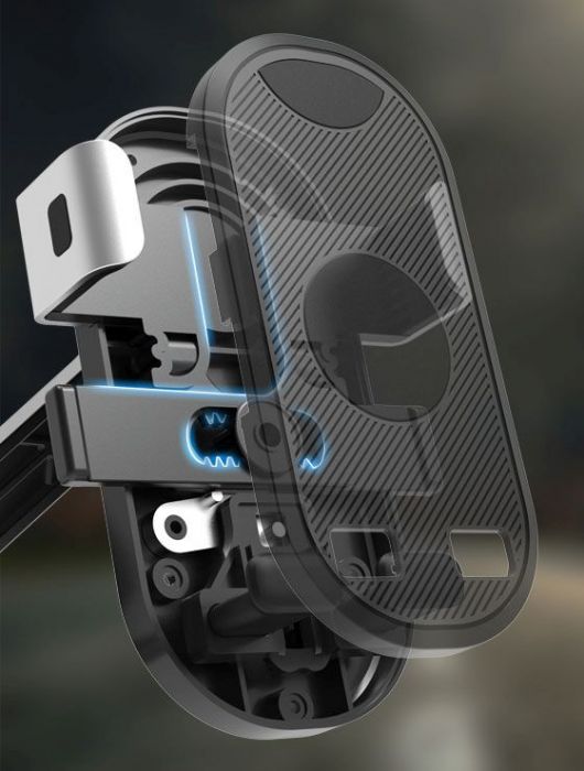 Cell Phone Mount - Side & Bottom Support Profile, 4.5-7.2 Inch Phones, 20-30mm Handlebar Mount