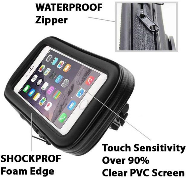Touchscreen Cell Phone Mount - Universal, Waterproof