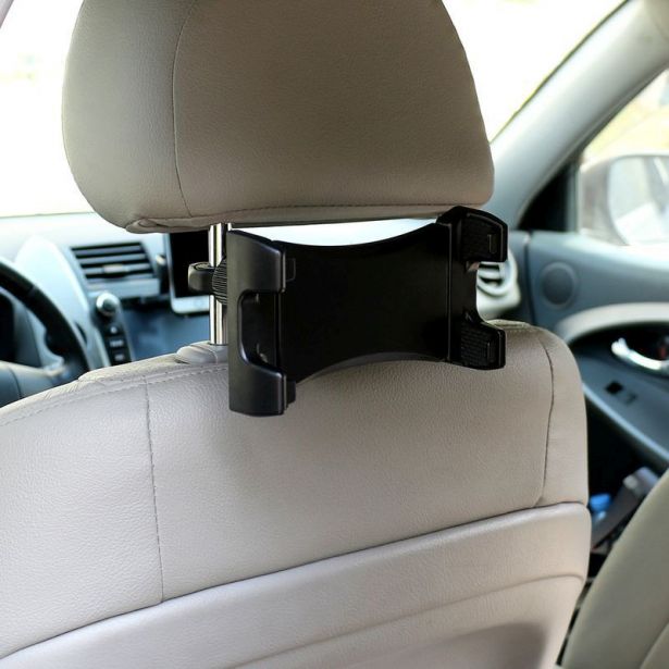 Cell Phone Mount - Universal Car Headrest, Upper and Lower Support Profile, 4.5-13.5 Inch Phones & Tablets