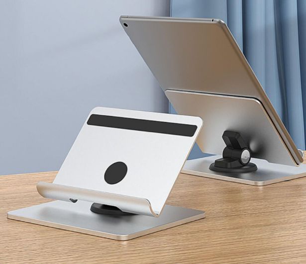 Desk Stand - Phone & Tablet Holder, 360 Degree Rotation