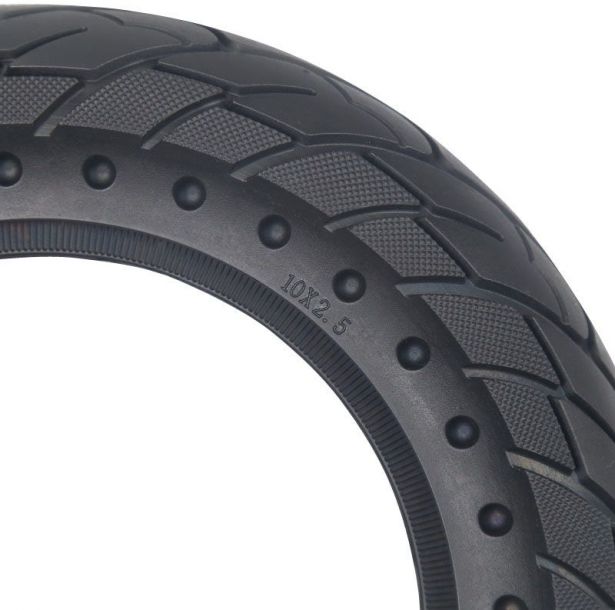 Tire - 10x2.5, Bihoneycomb, Solid, Rim Groove Width 34mm