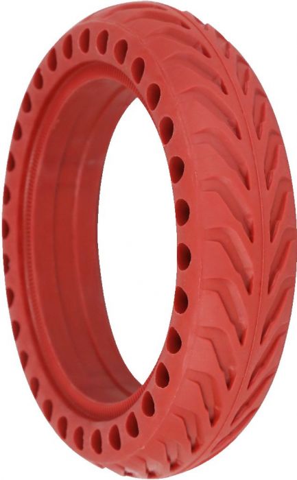Tire - 8.5x2, Circular Honeycomb, Solid, Red