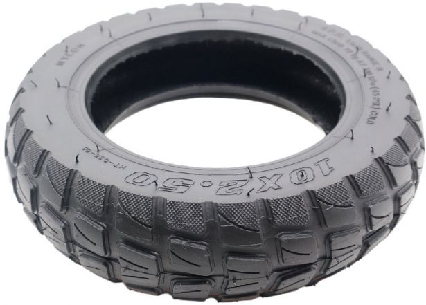 Tire - 10x2.5, 60/85-6 with Valve, Offroad / Winter / Snow, High Grip Tread