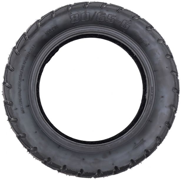 Tire - 10x3, 80/65-6 with Valve, Offroad / Winter / Snow, High Grip Tread