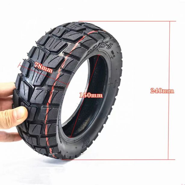 Tire - 10x3, 80/65-6 with Valve, Offroad / Winter / Snow, High Grip Tread