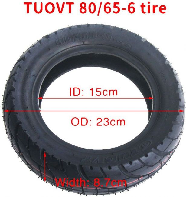 Tire - 10x3, 80/65-6