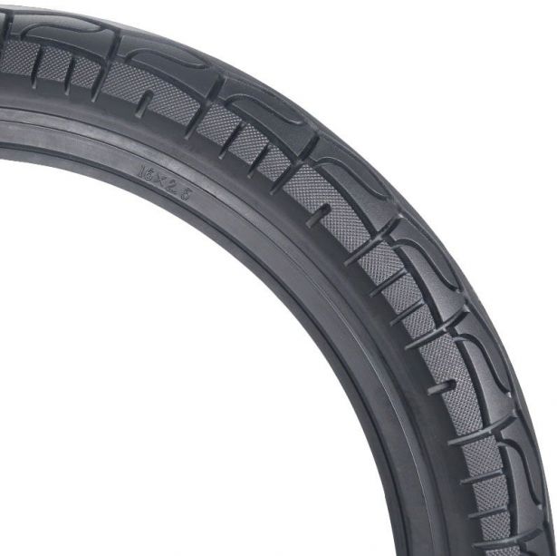 Tire - 16x2.5, Line Honeycomb, Solid, Rim Groove Width 38mm