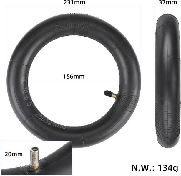 Inner Tube - 60/70-6.5 (10x2.5) with Straight Valve Stem