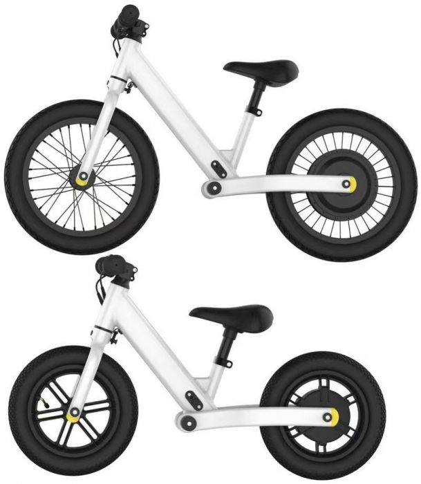 SHOK Balance Bike - 12 Inch Variation, Demo 24V, 100W, 2.0Ah, Black