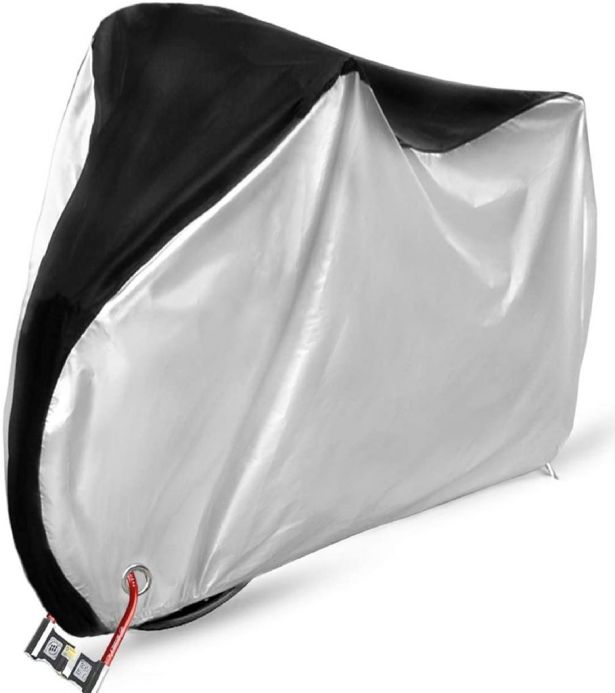 Yimatzu Cover Collection - Bicycle / Ebike Cover, 210D, 80gsm, Oxford, PU1000mm Coated, XL, Black&Silver