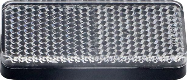 Reflector - Front Reflector, White, SHOK Scooters Graviton