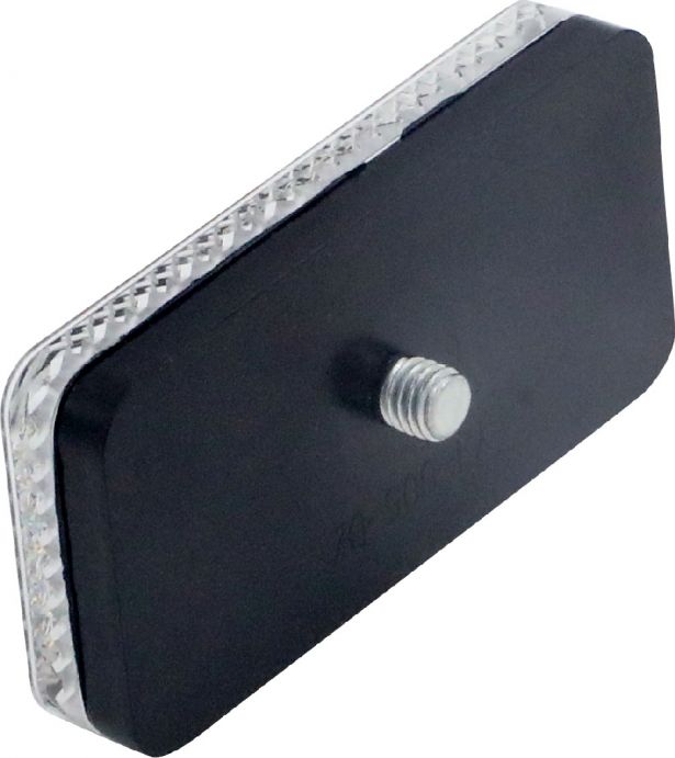 Reflector - Front Reflector, White, SHOK Scooters Graviton