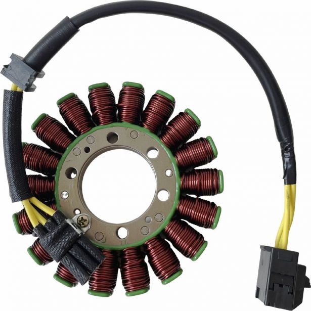 Stator - Magneto Coil Assembly, Honda CBR1000RR 2004-2007, 31100-MEL-305, 31120-MEL-D21