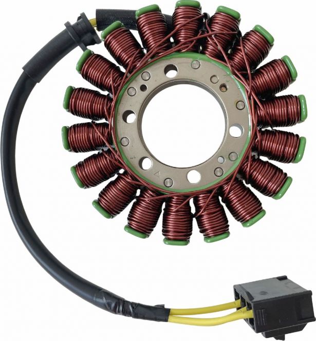 Stator - Magneto Coil Assembly, Honda CBR1000RR 2004-2007, 31100-MEL-305, 31120-MEL-D21