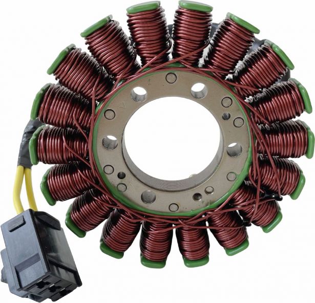 Stator - Magneto Coil Assembly, Honda CBR1000RR 2004-2007, 31100-MEL-305, 31120-MEL-D21