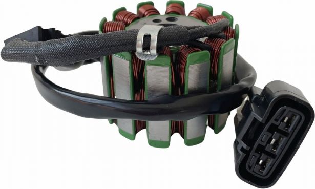 Stator - Magneto Coil Assembly, Yamaha YZF1000, YZFR1, YZF, FZ1, 2D1-81410-01-00, 5VY-81410-00-00, 2D1-81410-10-00