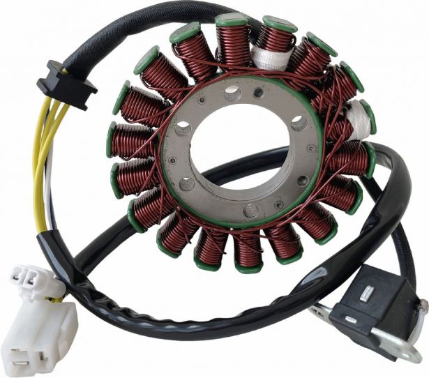 Stator - Magneto Coil Assembly, Suzuki LTR 450 & 450Z QuadRacer 2006-2009, 32101-45G00, 32101-45G10, 32101-45G11