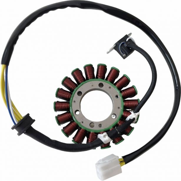 Stator - Magneto Coil Assembly, Suzuki LTR 450 & 450Z QuadRacer 2006-2009, 32101-45G00, 32101-45G10, 32101-45G11