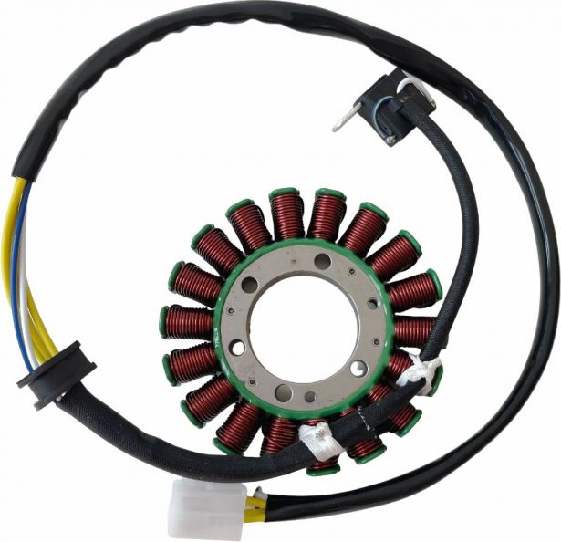 Stator - Magneto Coil Assembly, Suzuki LTR 450 & 450Z QuadRacer 2006-2009, 32101-45G00, 32101-45G10, 32101-45G11