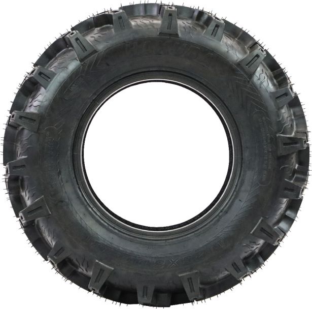 Tire - Hakuba Ibex Offroad, 25x8-12, 6 Ply, Zilla Style, Super Mud Lugs, ATV / UTV