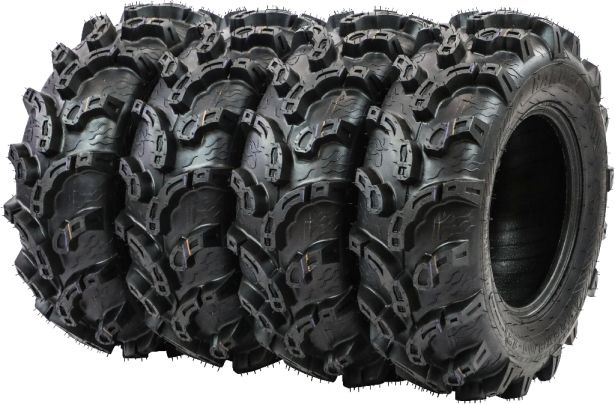 Tire - Hakuba Ibex Offroad, 25x8-12, 6 Ply, Zilla Style, Super Mud Lugs, ATV / UTV
