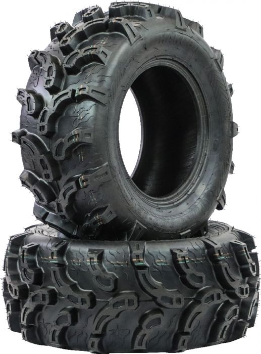 Tire - Hakuba Ibex Offroad, 25x10-12, 6 Ply, Zilla Style, Super Mud Lugs, ATV / UTV