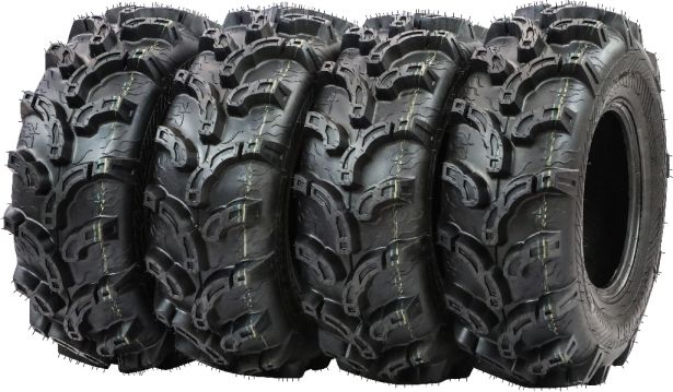 Tire - Hakuba Ibex Offroad, 27x9-12, 6 Ply, Zilla Style, Super Mud Lugs, ATV / UTV