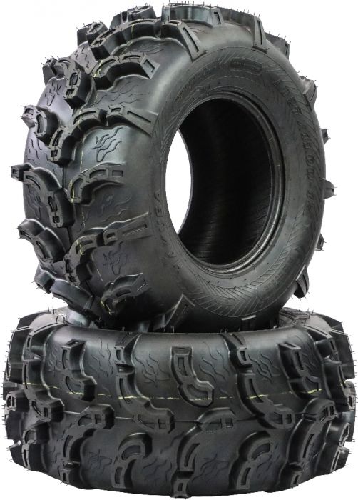 Tire - Hakuba Ibex Offroad, 27x11-12, 6 Ply, Zilla Style, Super Mud Lugs, ATV / UTV