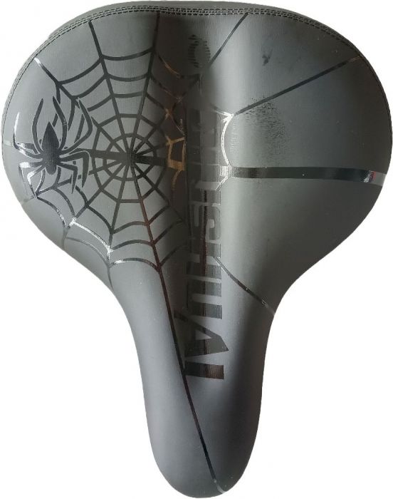 Seat - Black Leather Spider, SHOK Scooters Atomik