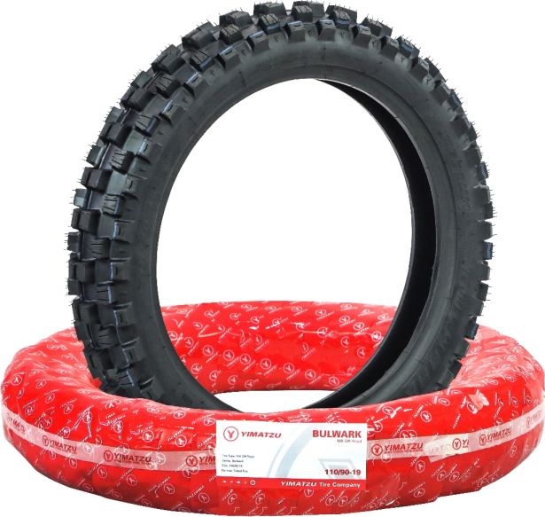Tire - Yimatzu Bulwark 110/90-19, 62M, 19 Inch, Dirt Bike/MX